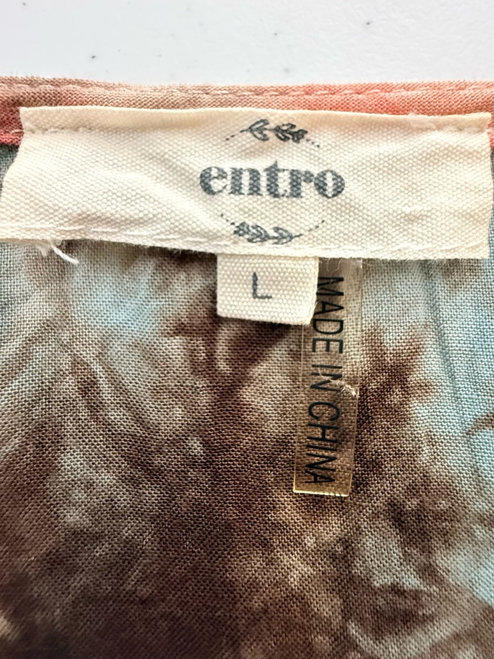 Entro Vibrant Tie Dye Tank Top With Ruffled Tiers With Crochet Trim Detailing - Picture 9 of 11